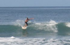 Surfing at Playa Negra
